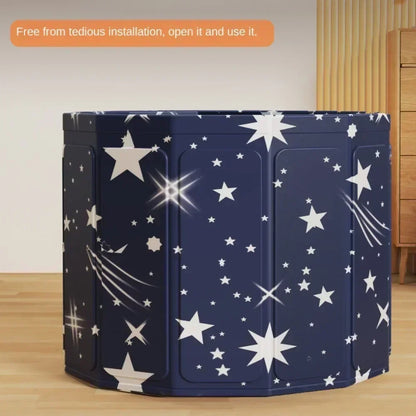 Folding Portable Adult Bath Tub – Thickened Insulated Round SPA Soaking Bucket for Home Bathroom
