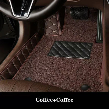 Luxury Double-Layer Car Floor Mats - Custom-Style Interior Floor Protection
