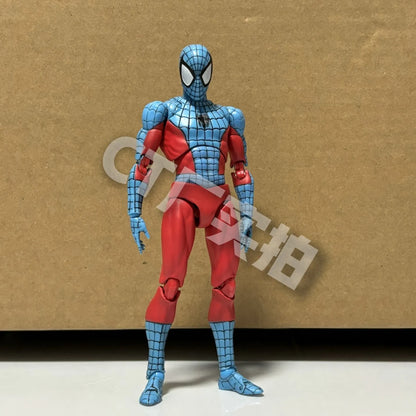 CT Toys Spider-Man Action Figure — Mafex 190 Web Man, SHF 185 Spider & Miles Morales 2099 Anime Model Toy