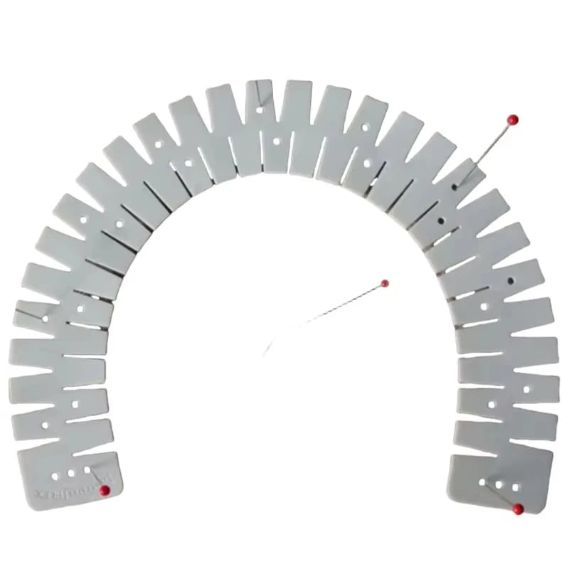 Silicone Hemmer Sewing Tool – Flexible Hem Ruler with Marking Holes for DIY Sewing & Crafting Gifts