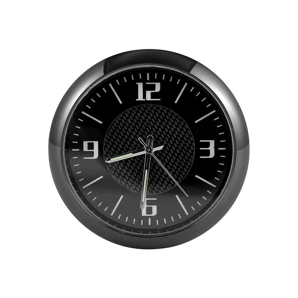 Luminous Car Clock - Mini Auto Stick-On Digital Watch for Cars, 40mm & 43mm Quartz Mechanic Ornament