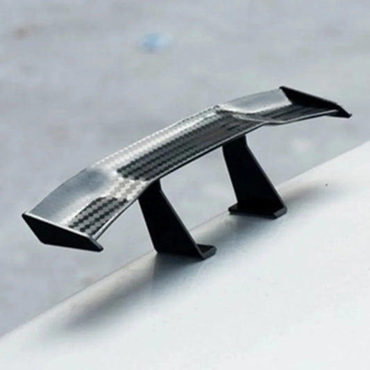 Mini Carbon Fiber Tail Wing - Universal Car & Motorcycle Creative Rear Decoration Accessory