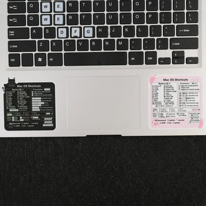 Keyboard Shortcut Stickers - Reference Adhesive Short Cut Sticker for PC, Laptop, Desktop, Apple Mac, Chromebook, Windows, Photoshop