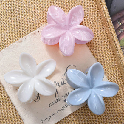18Pcs Egg Flower Hair Clips | Gradient Candy Color Flowers, Shark Clips for Daily Ponytail Styling