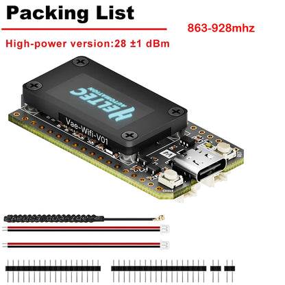 Heltec WiFi LoRa 32 V4 GNSS ESP32 Dev Board - SX1262 LoRa, WiFi, BLE, OLED & 863–928MHz