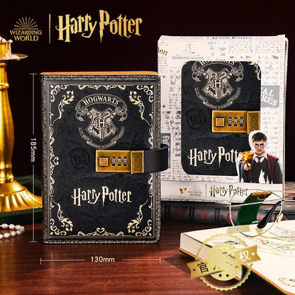 2024 New Harry Potter Four Academy Retro Notebook - A5 Cartoon Log Writing Book, Color Pages, Student & Birthday Gift