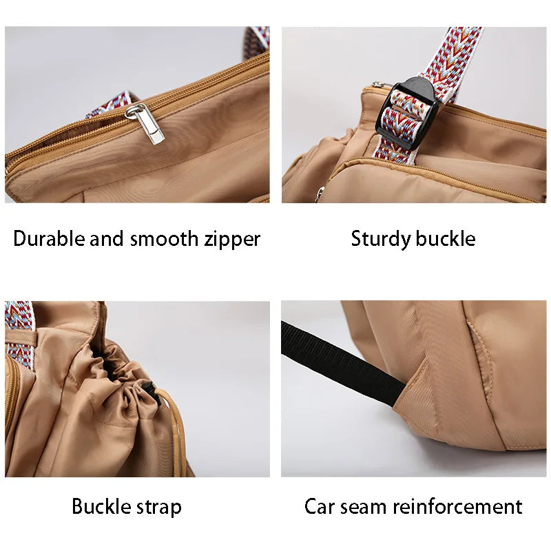 Travel Bag Multifunction Backpack – Lightweight Large-Capacity Mommy Bag for Outdoor, Storage & Handbag Use