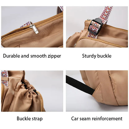 Travel Bag Multifunction Backpack – Lightweight Large-Capacity Mommy Bag for Outdoor, Storage & Handbag Use
