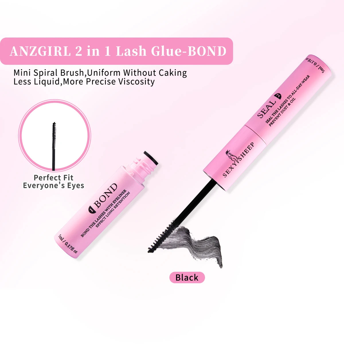 Eyelash Extension Kit – 640pcs DIY Lash Clusters (9-16mm), Mix Curl, with Tweezers, Glue & Remover