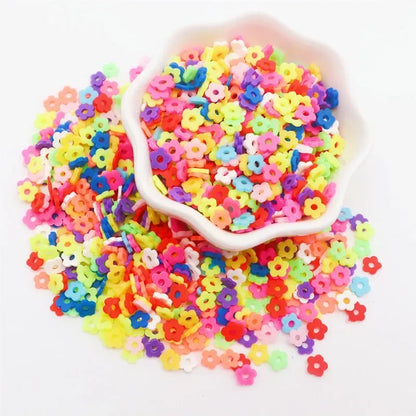 Boxi Polymer Clay Sprinkles - Star, Flower & Fruit Slice DIY Nail Art Accessories