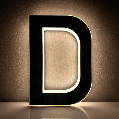 Solar LED House Number Light - Waterproof Light-Up Address Sign for Outdoor Home Decor