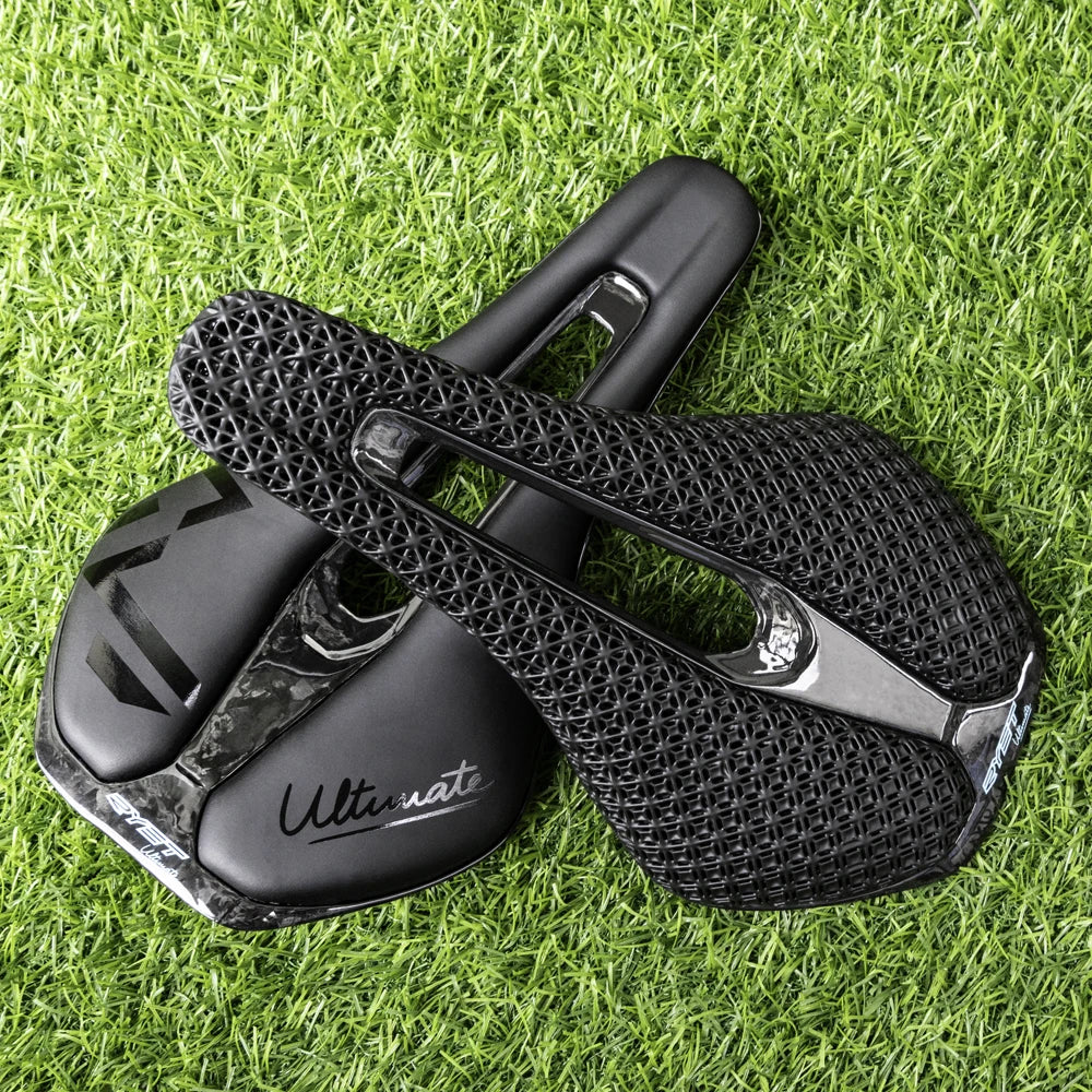 RYET 3D Printed Carbon Bike Saddle — Ultralight 135/143mm MTB & Gravel Road Seat, 105g Cycling Parts