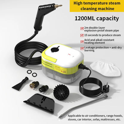High-Temperature Steam Cleaner – Sterilization for Kitchen, AC, Home & Car, 110V US / 220V EU Plug