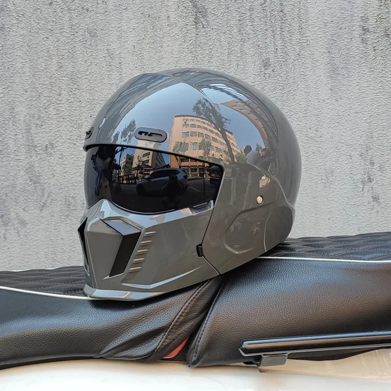 Retro Scorpion Half Motorcycle Helmet – Vintage Locomotive Style Multi-Purpose Moto Helmet (M-XXXL)