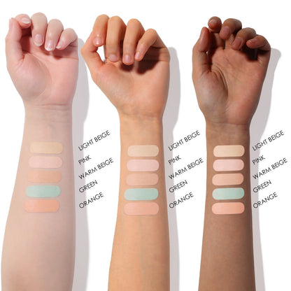 FOCALLURE 5-Color Face Concealer Palette – Waterproof, Moisturizing, Oil-Control Contour & Brightening Makeup Primer