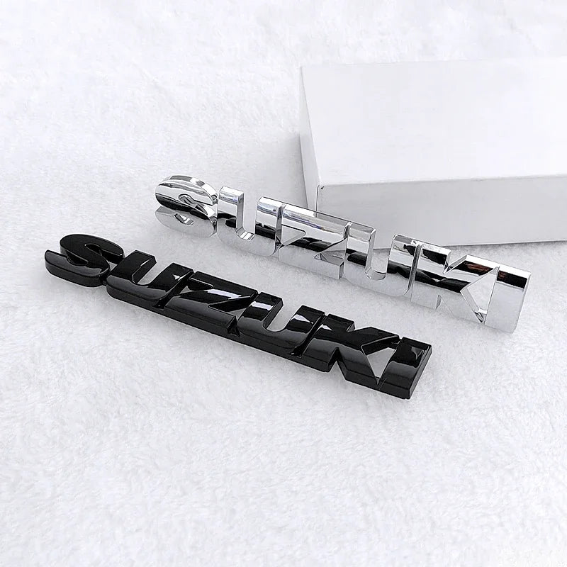 3D ABS Car Rear Badge Sticker – Emblem Decoration for Suzuki Swift, Sport, Jimny, Grand Vitara, Alto, SX4, Alivio & Samurai