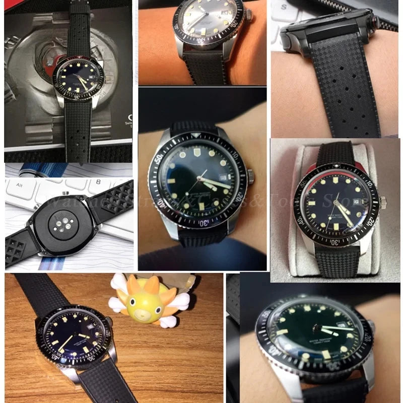 Premium Tropic Silicone Watch Strap – 20mm & 22mm Quick Release Waterproof Rubber Bracelet for Seiko, Oris & Omega