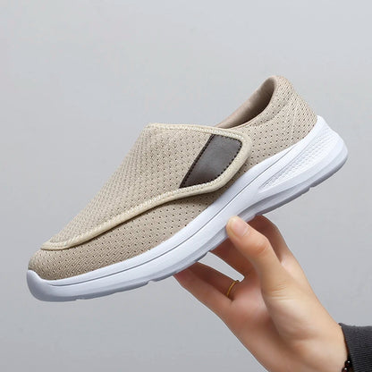 Orthopedic Wide Fit Women’s Sneakers – Soft Comfortable Diabetic Walking Shoes for Swollen Feet & Thumb Correction Support
