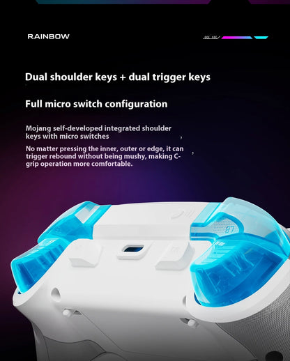 Bigbigwon Rainbow3 Wireless Game Controller Charging Base – RGB Magnetic Dock for PC Gaming