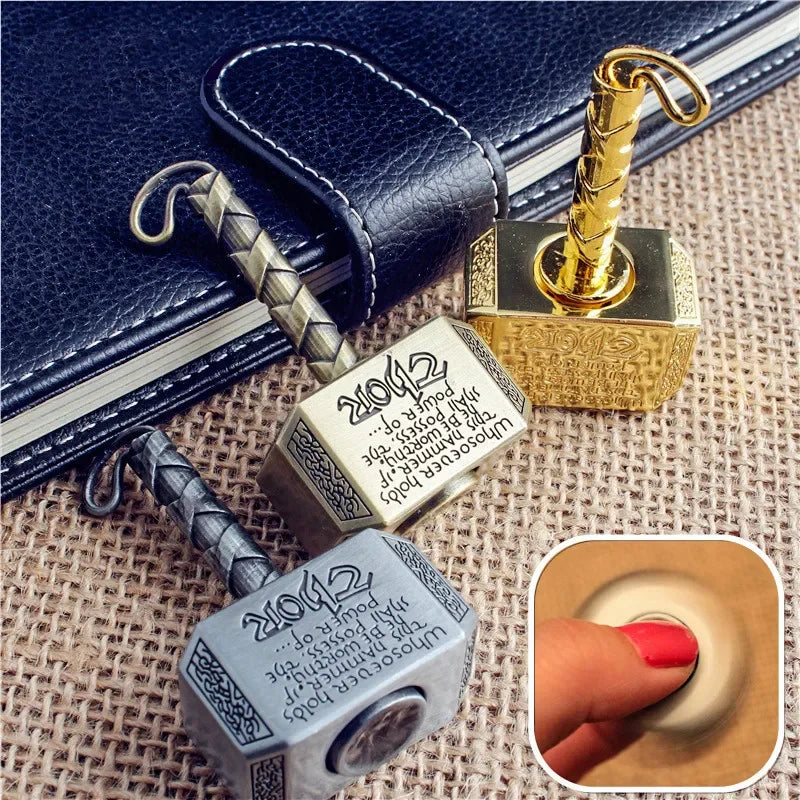 Alloy Fingertip Gyro Spinner – Metal Fidget Toy Hammer for Kids & Adults, Anti-Stress & Anxiety Relief