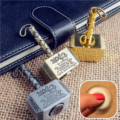 Alloy Fingertip Gyro Spinner – Metal Fidget Toy Hammer for Kids & Adults, Anti-Stress & Anxiety Relief