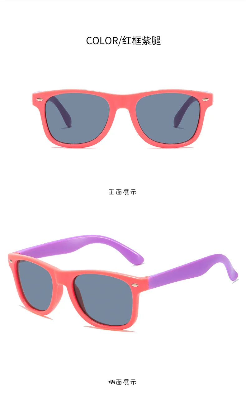 Children’s Colorful Sunglasses – UV Resistant Summer Shades for Boys & Girls