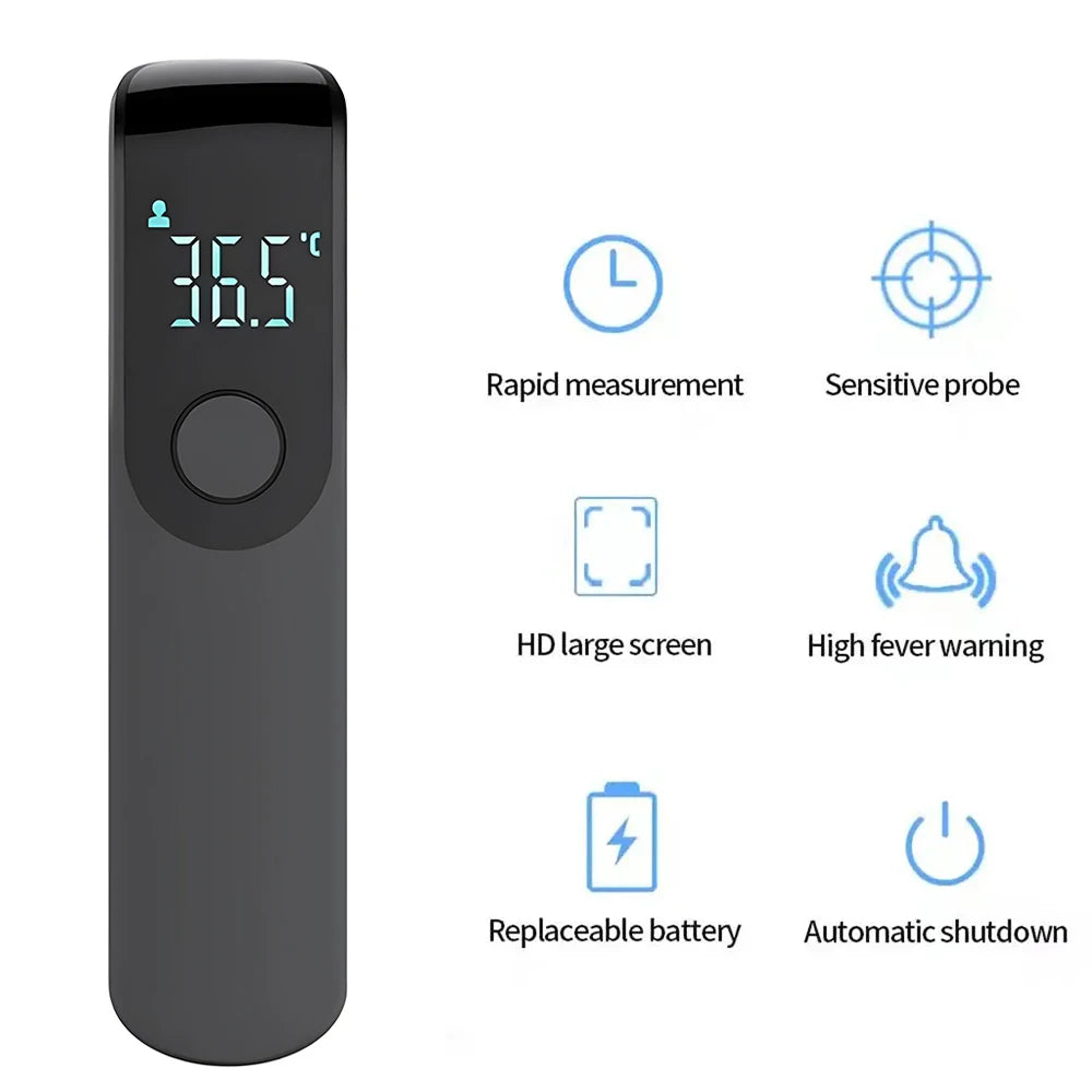 Digital Infrared Forehead Thermometer & Pulse Oximeter - Non-Contact Temperature Monitor with LED Blood Oxygen Detection