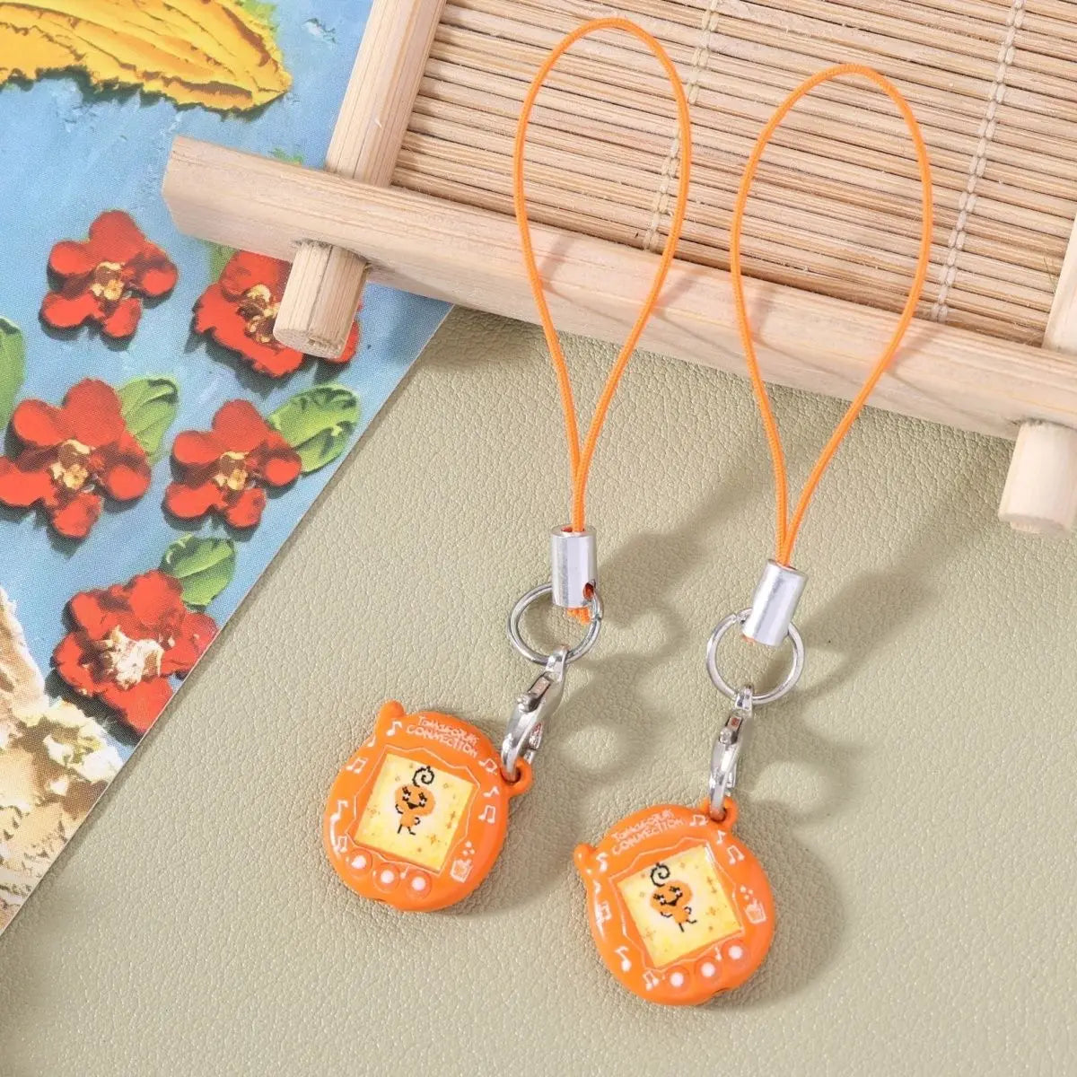 Mini Tamagotchi Alloy Keychain Pendant - Kawaii Miniature Virtual Pet Charm for Phones, Dolls and DIY Decorations
