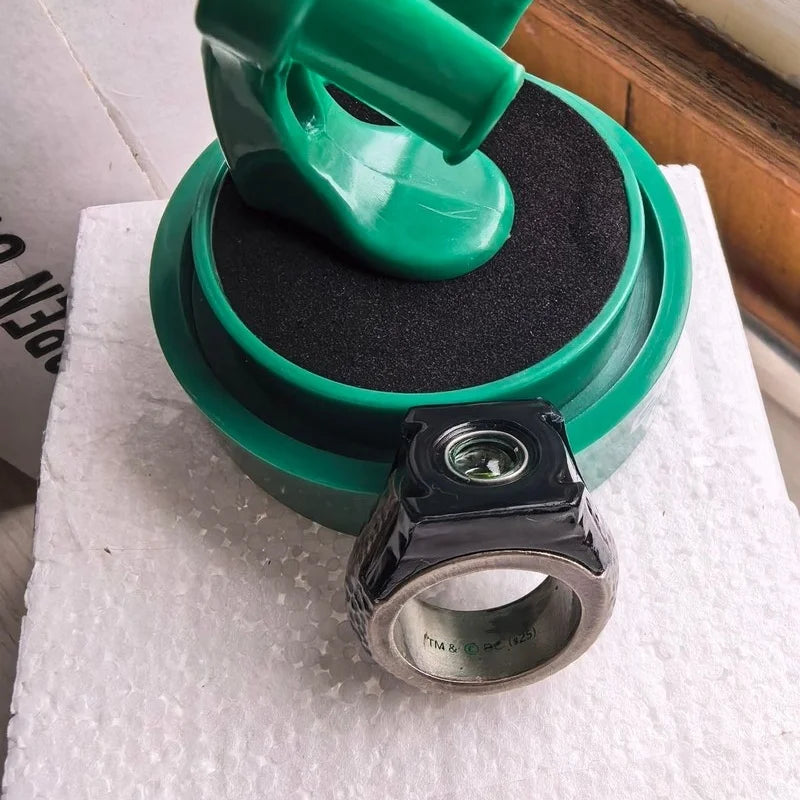 Green Lantern Ring - Official Original Cosplay Prop Collectible Gift, 2cm Inner Diameter, Random Style Shipment
