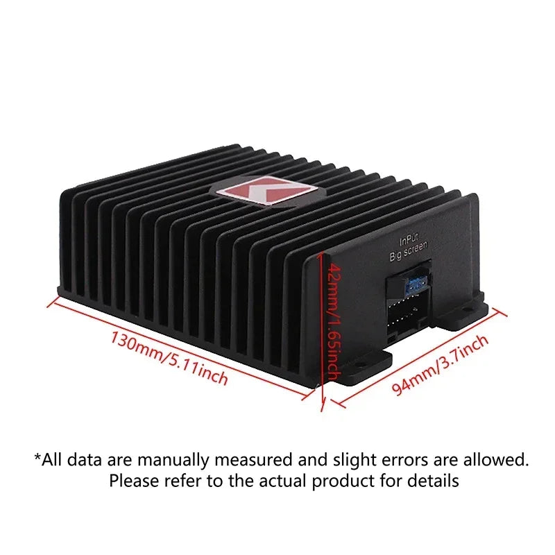 Car DSP Amplifier Hi-Fi Audio Booster - 4*80W Digital Sound Processor for Android, Speaker, Subwoofer & Car Radio Stereo