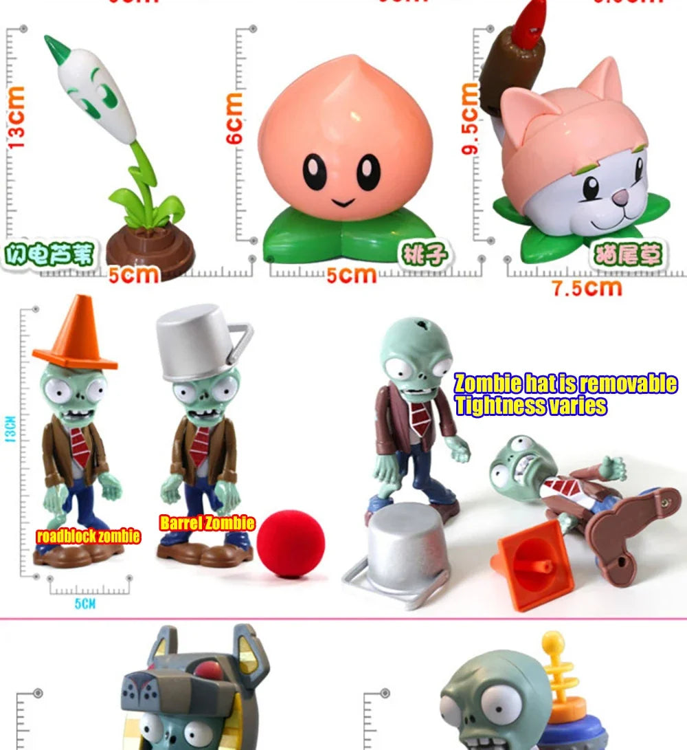 Plants vs Zombies PVZ Pea Shooter Boss Action Figure – Dave Allstar Toy Doll for Kids Gift