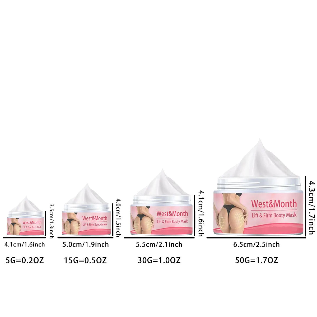 Hip Lift Massage Cream – Skin Regeneration & Elasticity Booster, Firming & Plumping Body Care for Smoother, Fuller Curves