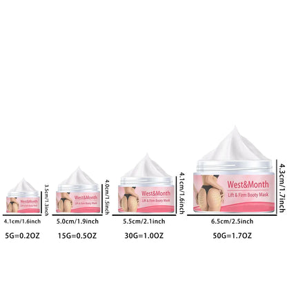 Hip Lift Massage Cream – Skin Regeneration & Elasticity Booster, Firming & Plumping Body Care for Smoother, Fuller Curves