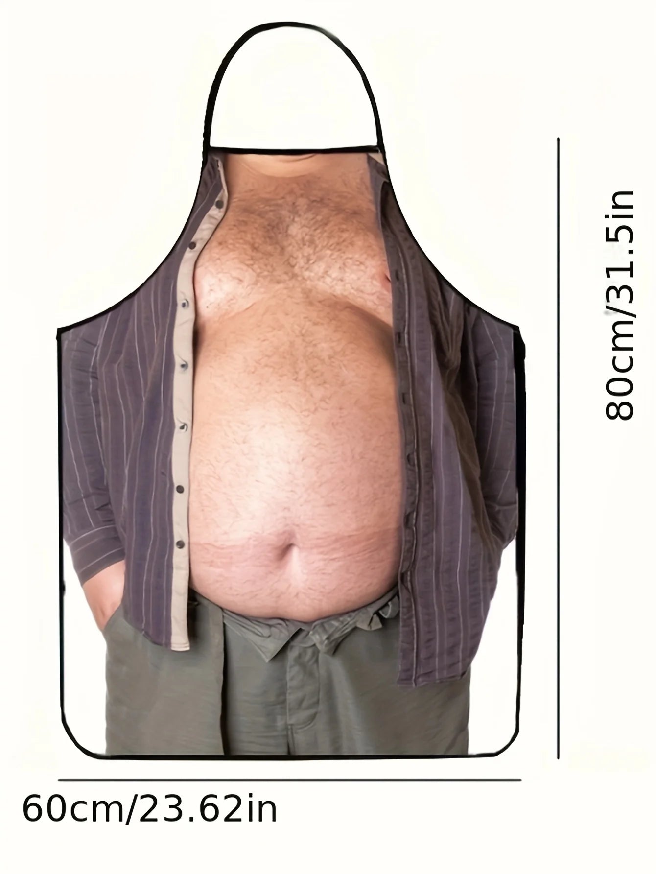 Funny Men's Apron - Beer Belly Party Apron for Cooking, BBQ & Humorous Gatherings