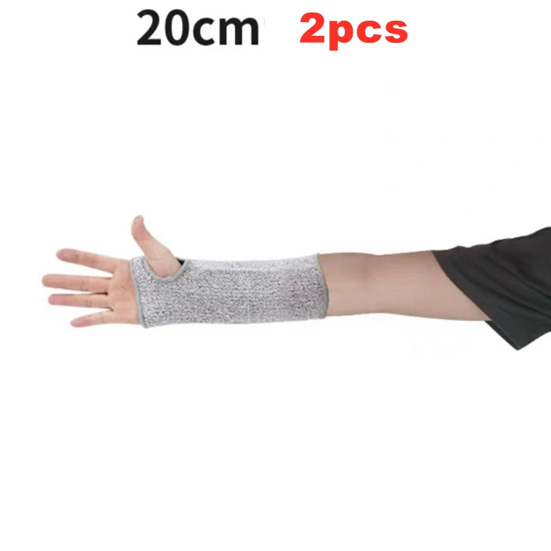 Level 5 HPPE Cut-Resistant Arm Sleeves - Anti-Puncture Protective Work Sleeves for Hand & Arm Safety