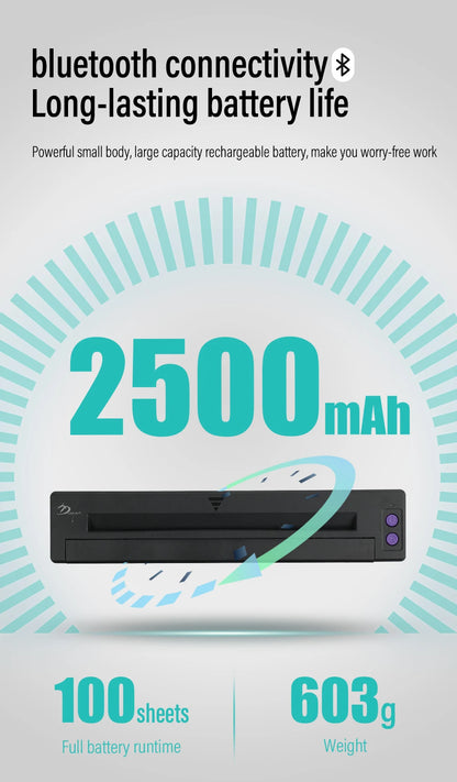 P19 Tattoo Transfer Wireless Stencil Printer – Automatic Fast Printing Portable Device for Small Businesses
