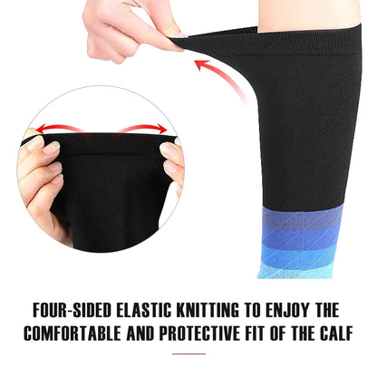 Calf Compression Sleeves - 20-30mmHg Footless Leg Support for Running, Sports and Marathon Training