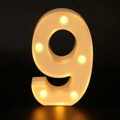 Luminous Alphabet & Number LED Night Light – Decorative Letter Lamp for Home, Wedding, Birthday & Party Decor
