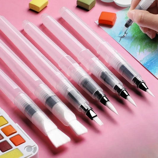 3/7PCS Watercolor Brush Pens – Water Storage Painting Brush Set for Watercolor Art, Craft Supplies & Artist Accessories