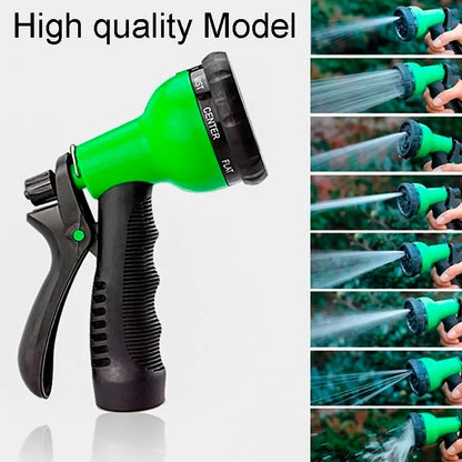8-Mode High-Pressure Garden Hose Nozzle - Adjustable Water Sprayer for Car Washing, Yard Cleaning & Irrigation