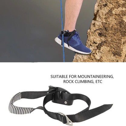 Right/Left Foot Climbing Ascender – Aluminium Alloy Labor-Saving Descender for Rope Climbing & Mountaineering