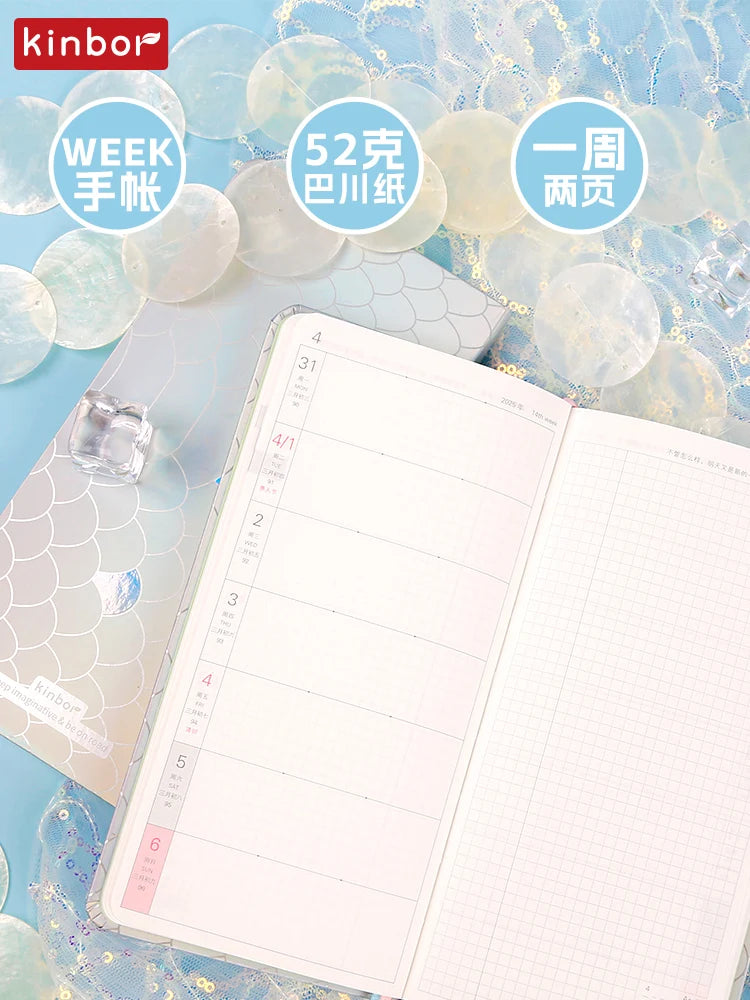 Kinbor 2025 Weekly Planner – Two Pages per Week Schedule Book for Time Management & Daily Efficiency