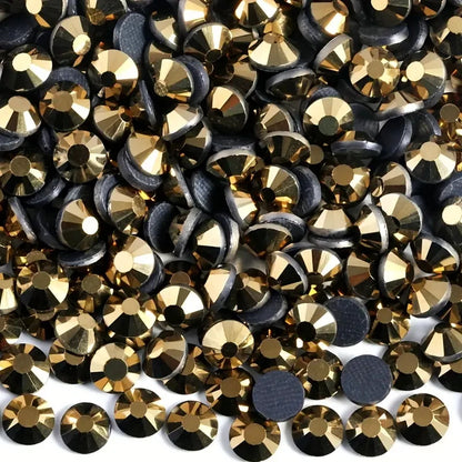 Bobohoo HotFix Crystal Rhinestones SS6-SS30 – Glitter Iron-On Strass Gems for Clothing, Dresses & DIY Crafts