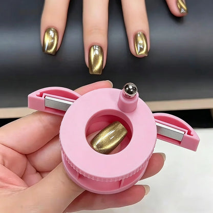 Cat Eye Nail Art Magnet - Strong Magnetic Tool for Gel Polish and Glass Bead Effects