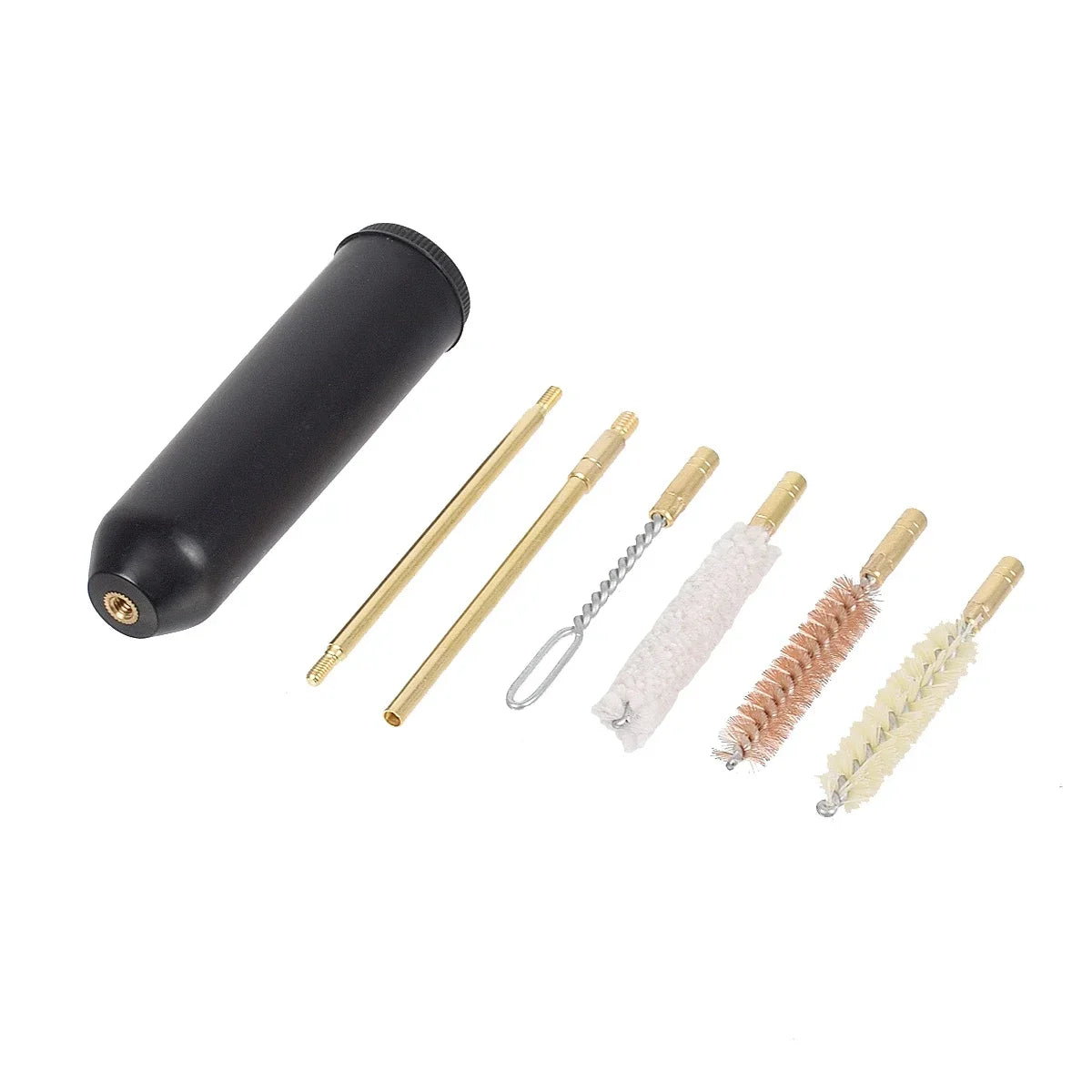 16PCS Tactical Gun Cleaning Kit – Universal Brass Rod for Handgun & Pistol Barrel Cleaning (.22/9mm/.40/.357 Caliber)