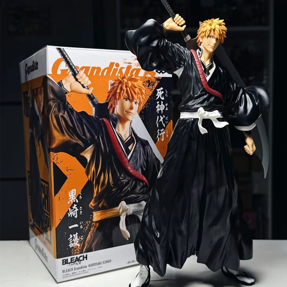 Bleach Anime Figures - Ichigo, Byakuya & Toushirou PVC Action Statues