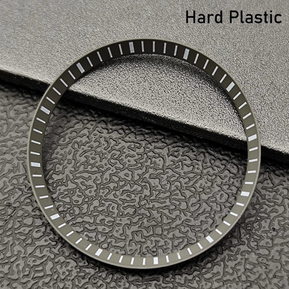Silver Mod Copper Chapter Ring for NH35 Watch Case - Polished Inner Ring Replacement, 30.3 × 27.3mm Watch Accessory
