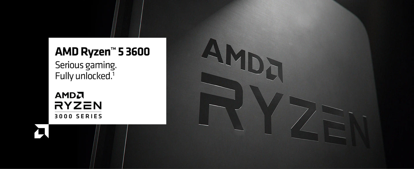 AMD Ryzen 5 3600 – Used 3.6GHz Zen 2 Gaming CPU, 6-Core 12-Thread, 65W L3=32MB, Socket AM4