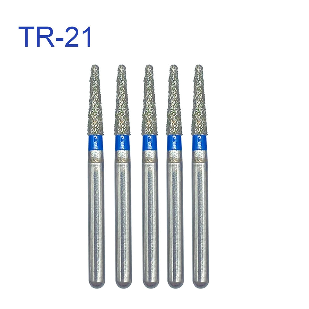 5pcs FG Dia 1.6mm Dental Drills – High-Speed Handpiece Diamond Burs for Teeth Whitening