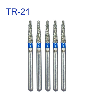 5pcs FG Dia 1.6mm Dental Drills – High-Speed Handpiece Diamond Burs for Teeth Whitening